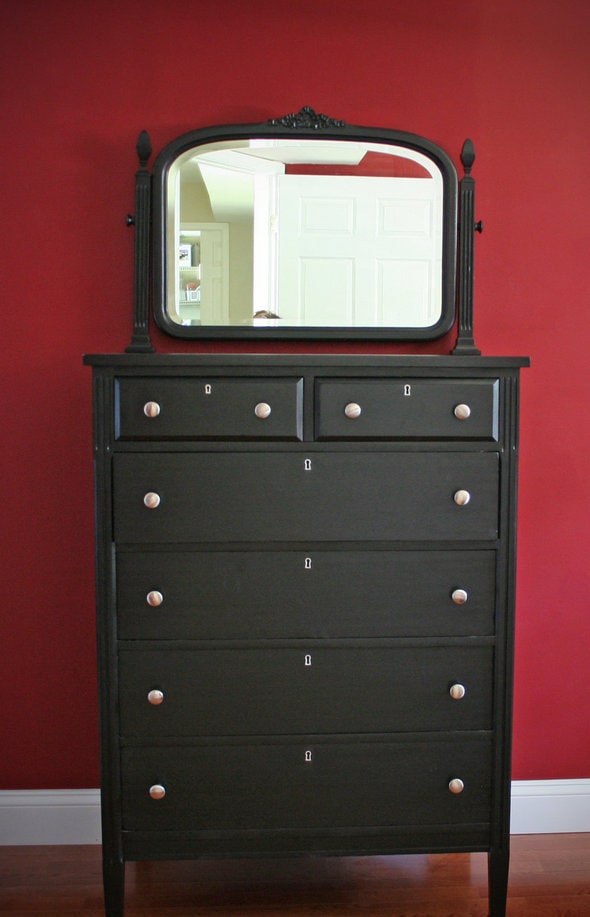 tall boy dresser with mirror