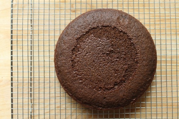 homemade chocolate layer cake