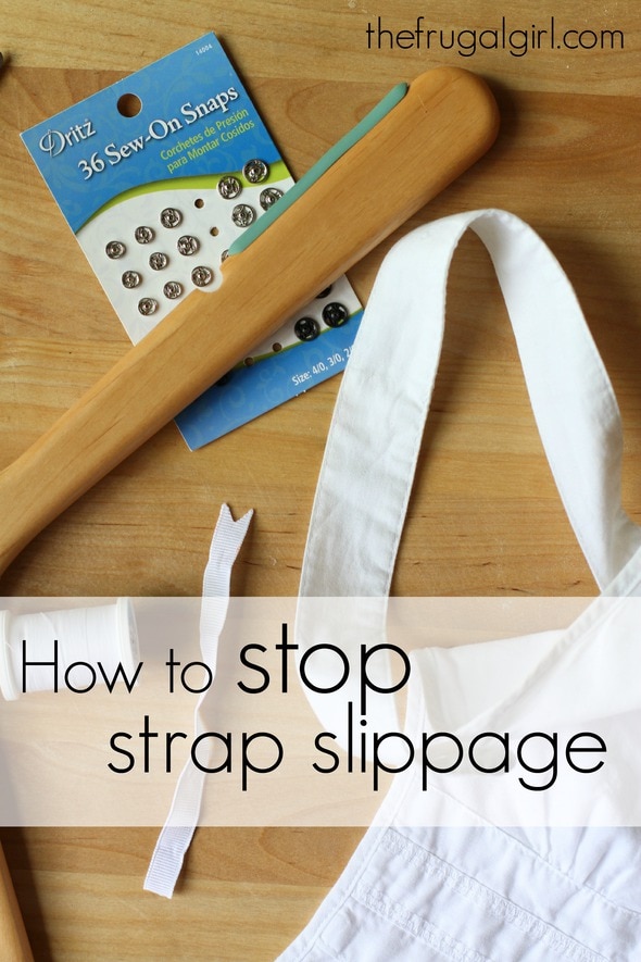 How to stop sundress strap slippage - The Frugal Girl