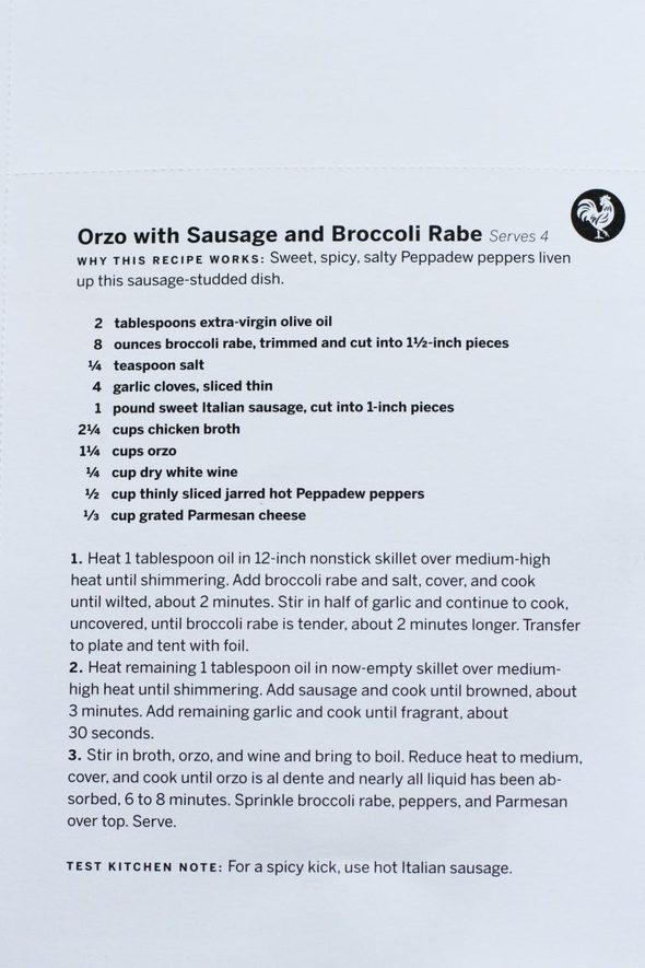52 New Recipes | Orzo and Sausage Skillet - The Frugal Girl