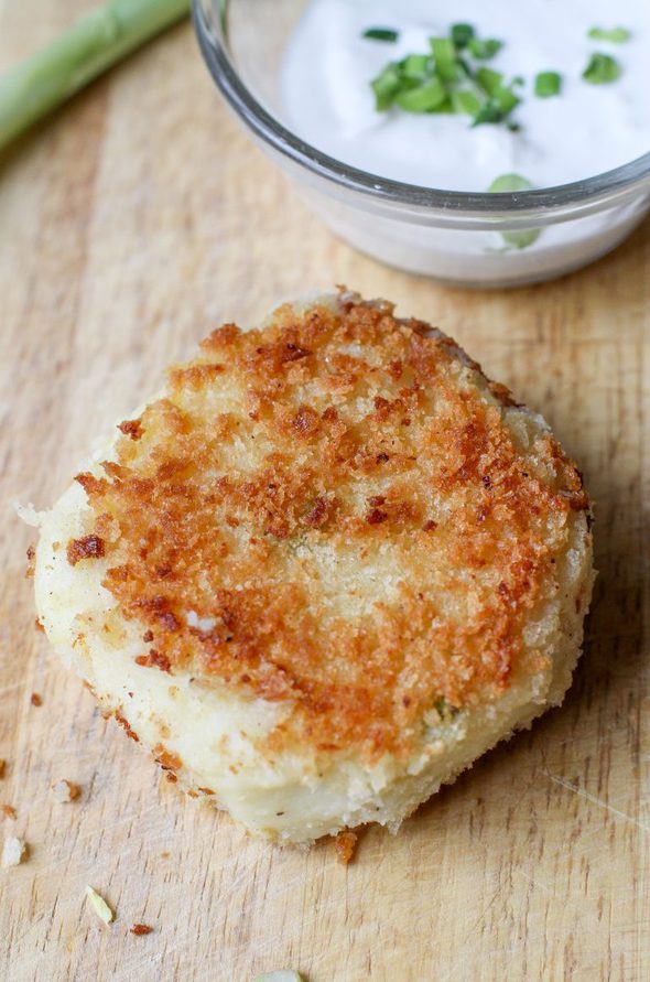 52 New Recipes | Mashed Potato Cakes - The Frugal Girl