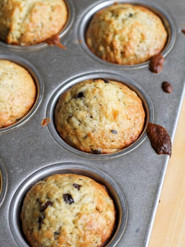 Banana chocolate chip muffins