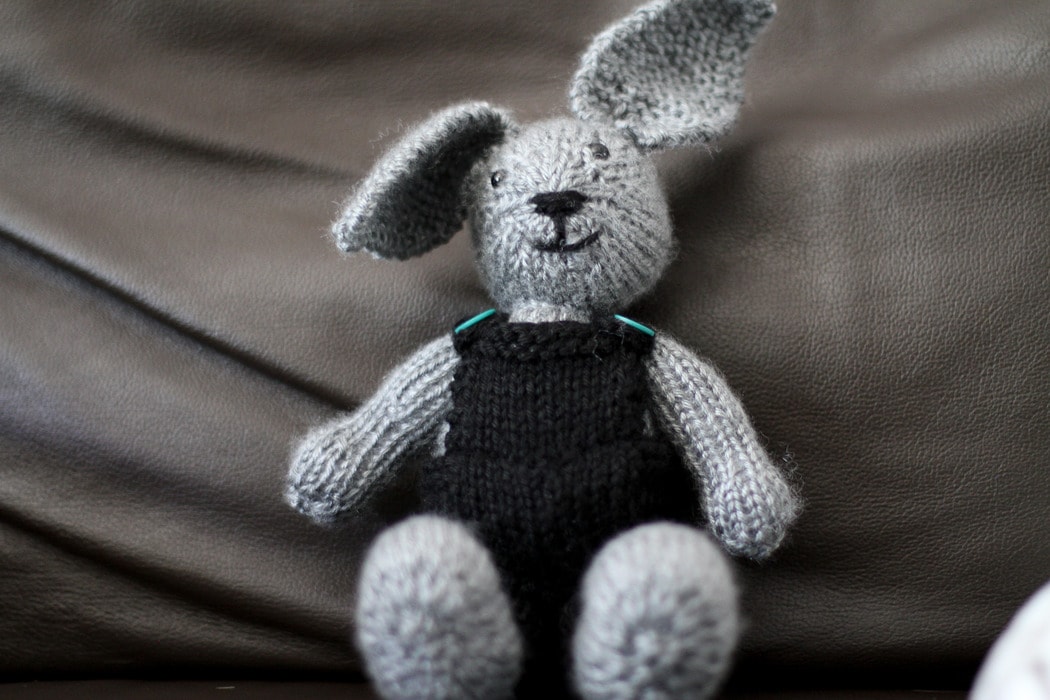 knitted bunny.