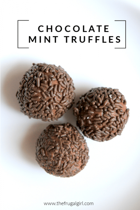 Chocolate Mint Truffles