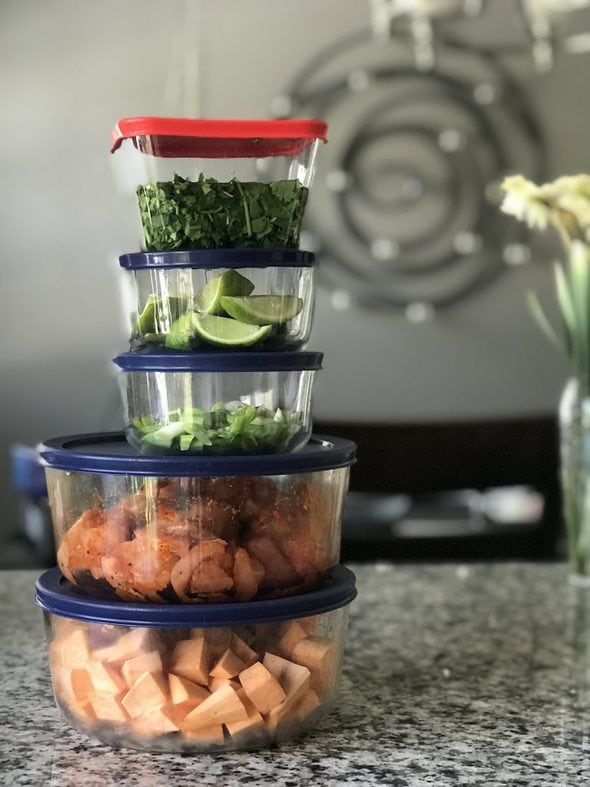 Thai Curry dinner prep