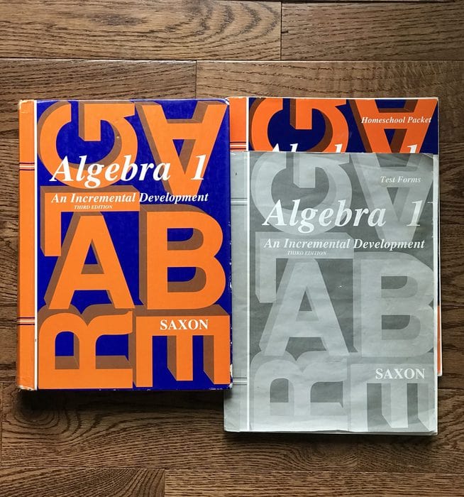 Saxon Algebra 1 homeschool set for eBay