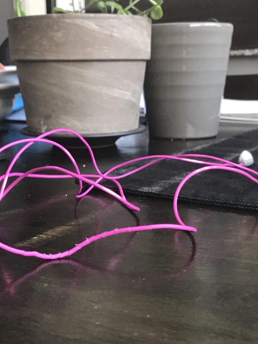 cat ruined earbud cable