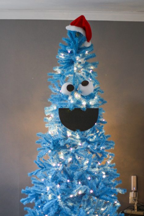 How to make a Cookie Monster Christmas tree