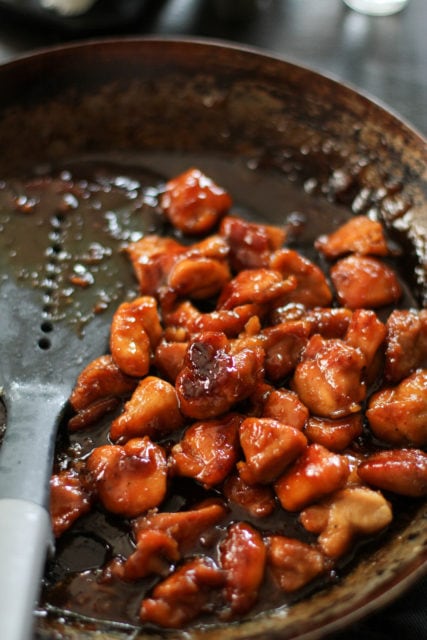 Bourbon Chicken with Broccoli - The Frugal Girl