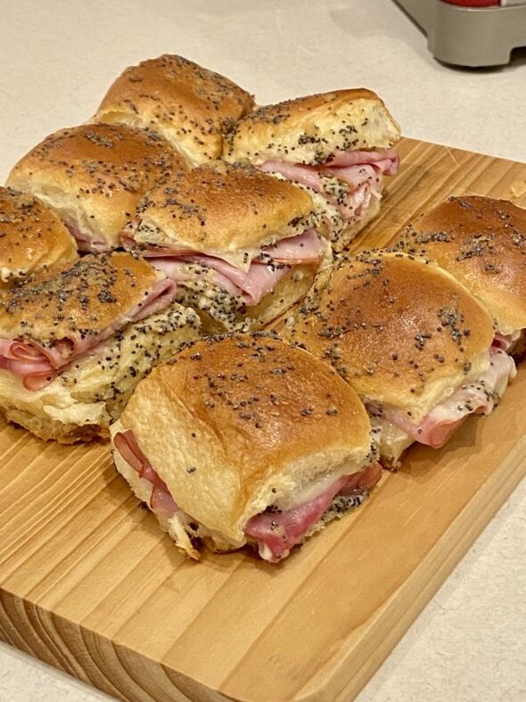 baked sandwiches.