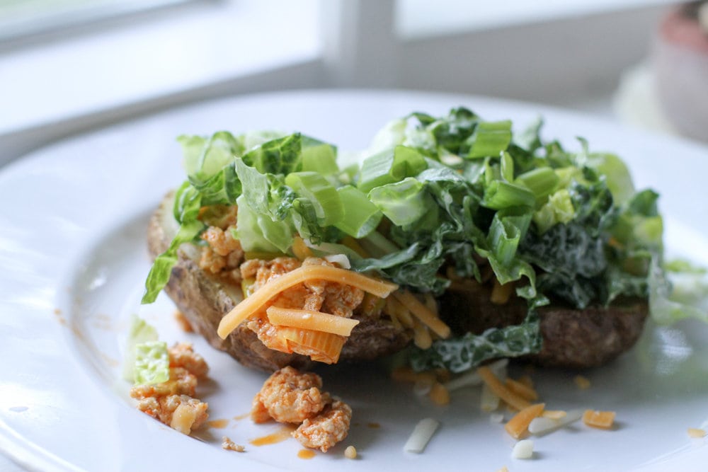 buffalo chicken baked potato.