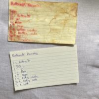 two recipe cards.