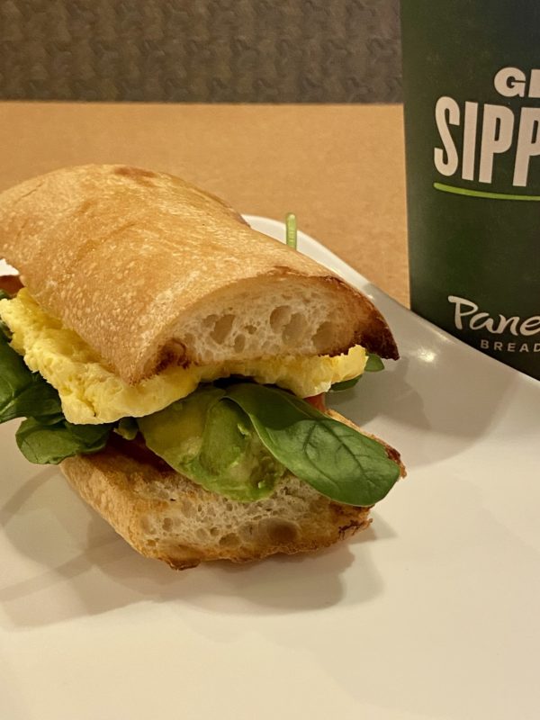 panera breakfast sandwich.