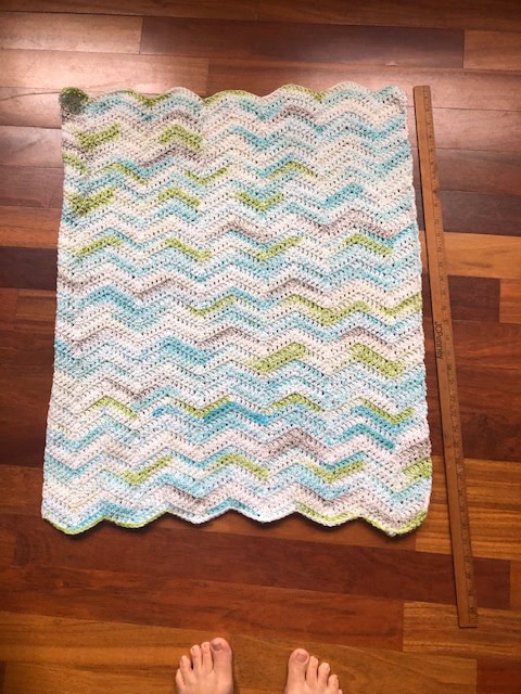handmade baby blanket.