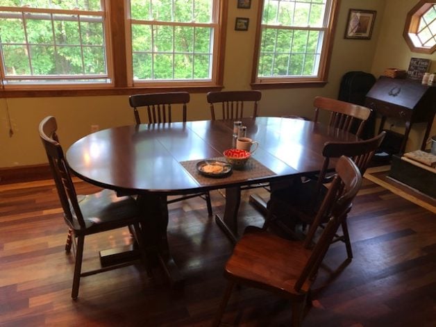 dining table and chairs.