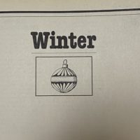 title page for winter section.