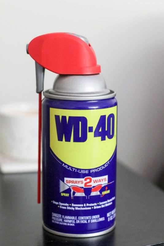 can of WD-40.