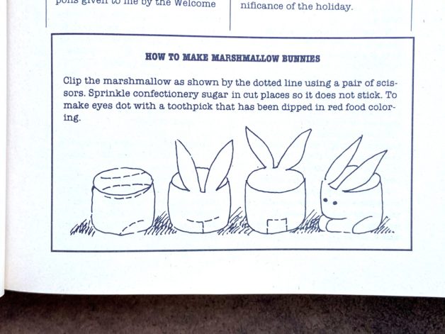 marshmallow bunnies.