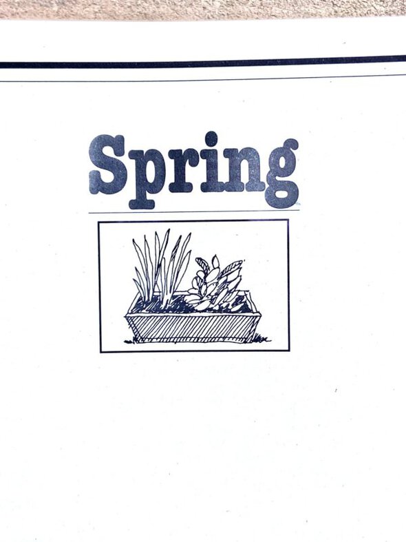 spring cover page.
