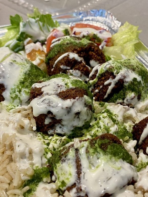 falafel platter.