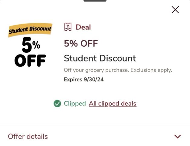 student discount at Safeawy.