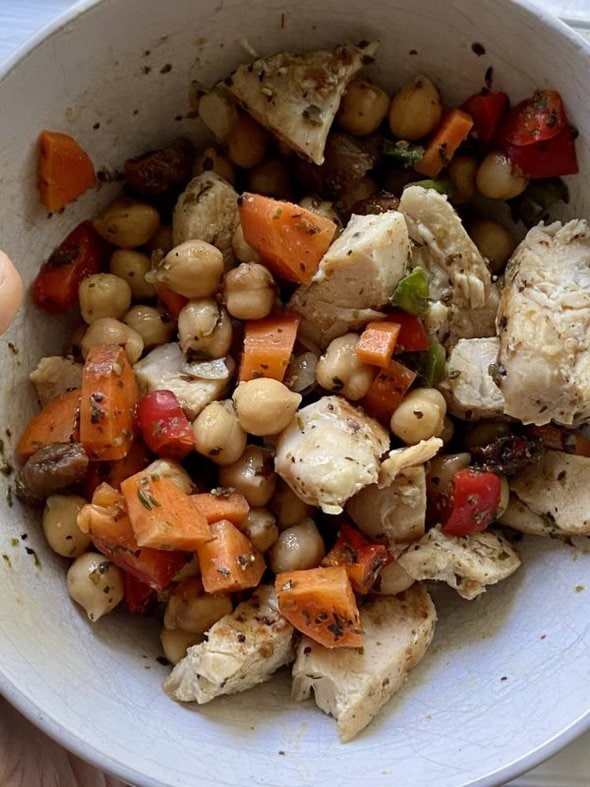 chickpea salad.