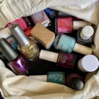 bag of nail polish.