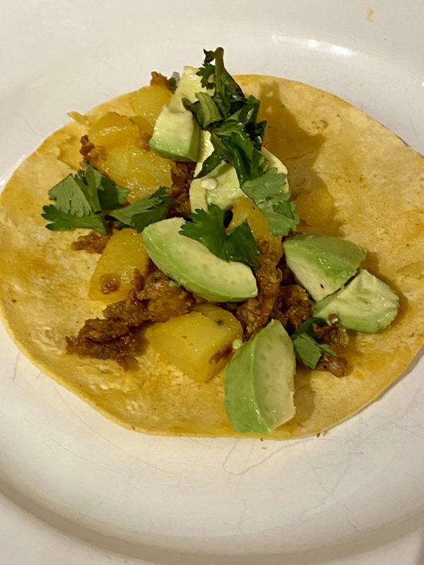 chorizo taco.