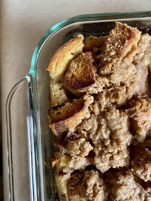 French toast casserole.