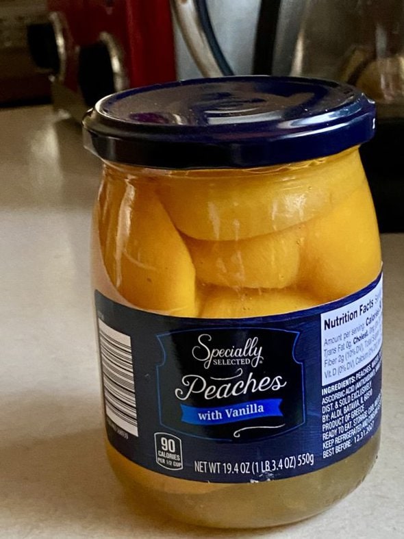 vanilla peaches.