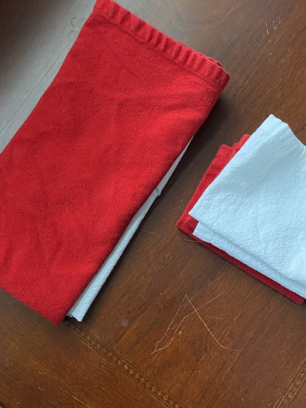 cloth napkins.